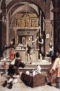 LIEFERINXE, Josse Pilgrims at the Tomb of St Sebastian fg oil painting artist